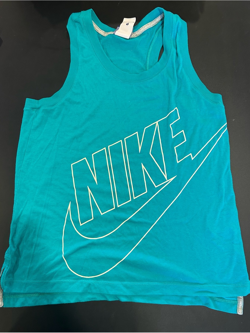 Nike Teal Tank Top with White Logo